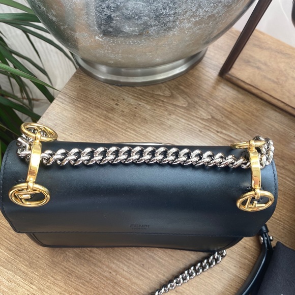 Sold on IG 🌹Fendi Kan I Small in black leather - Picture 9 of 16